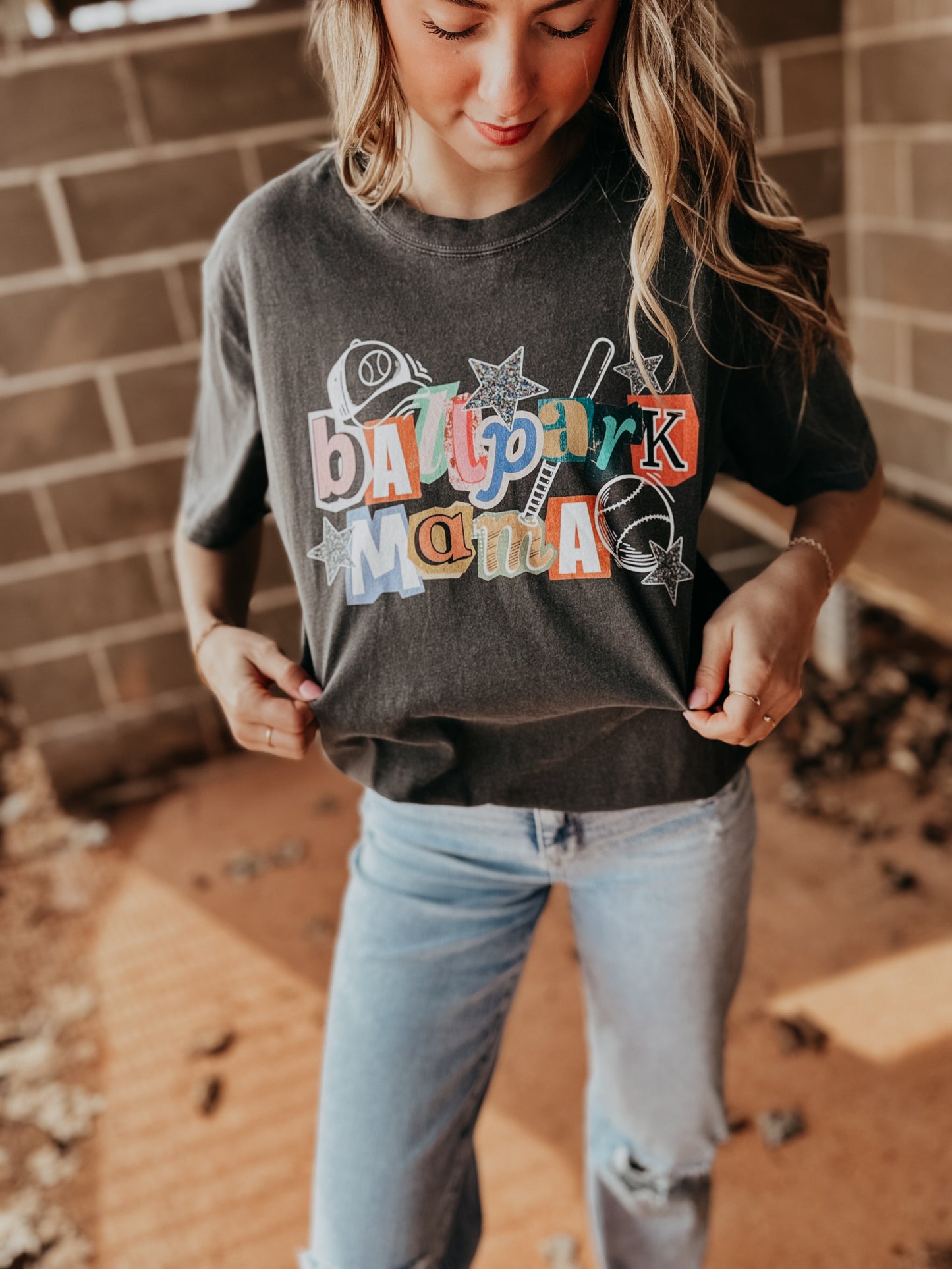 Ballpark Mama Scrapbook Tee