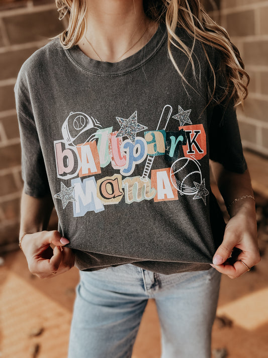 Ballpark Mama Scrapbook Tee