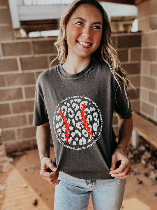 Leopard Baseball Tee