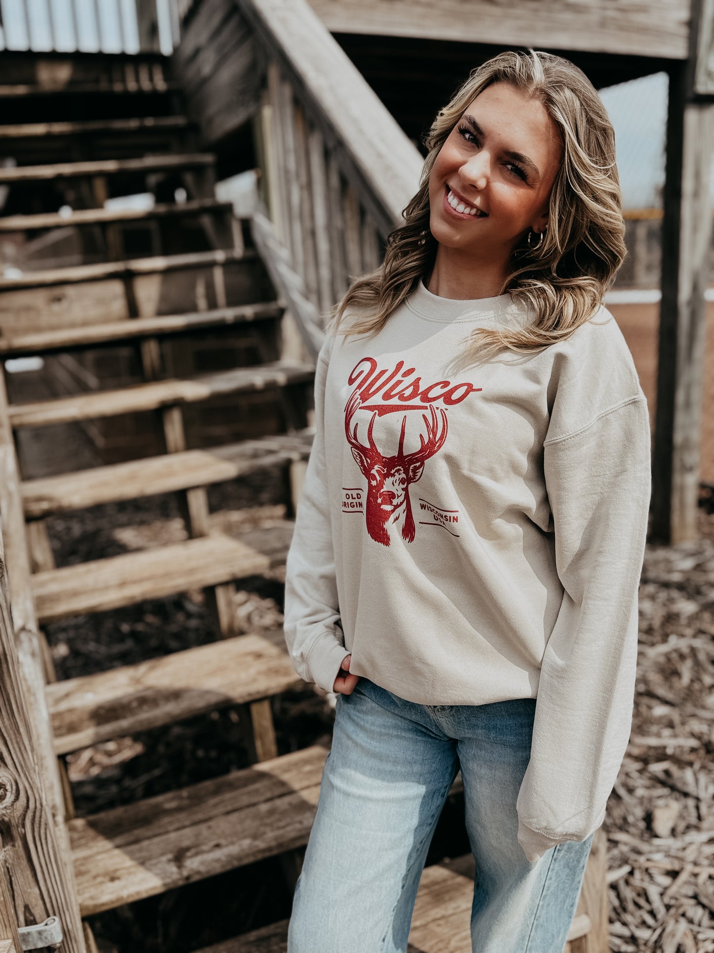 Wisco Vintage Buck Crewneck