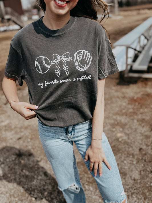 My Favorite Season is Softball Tee