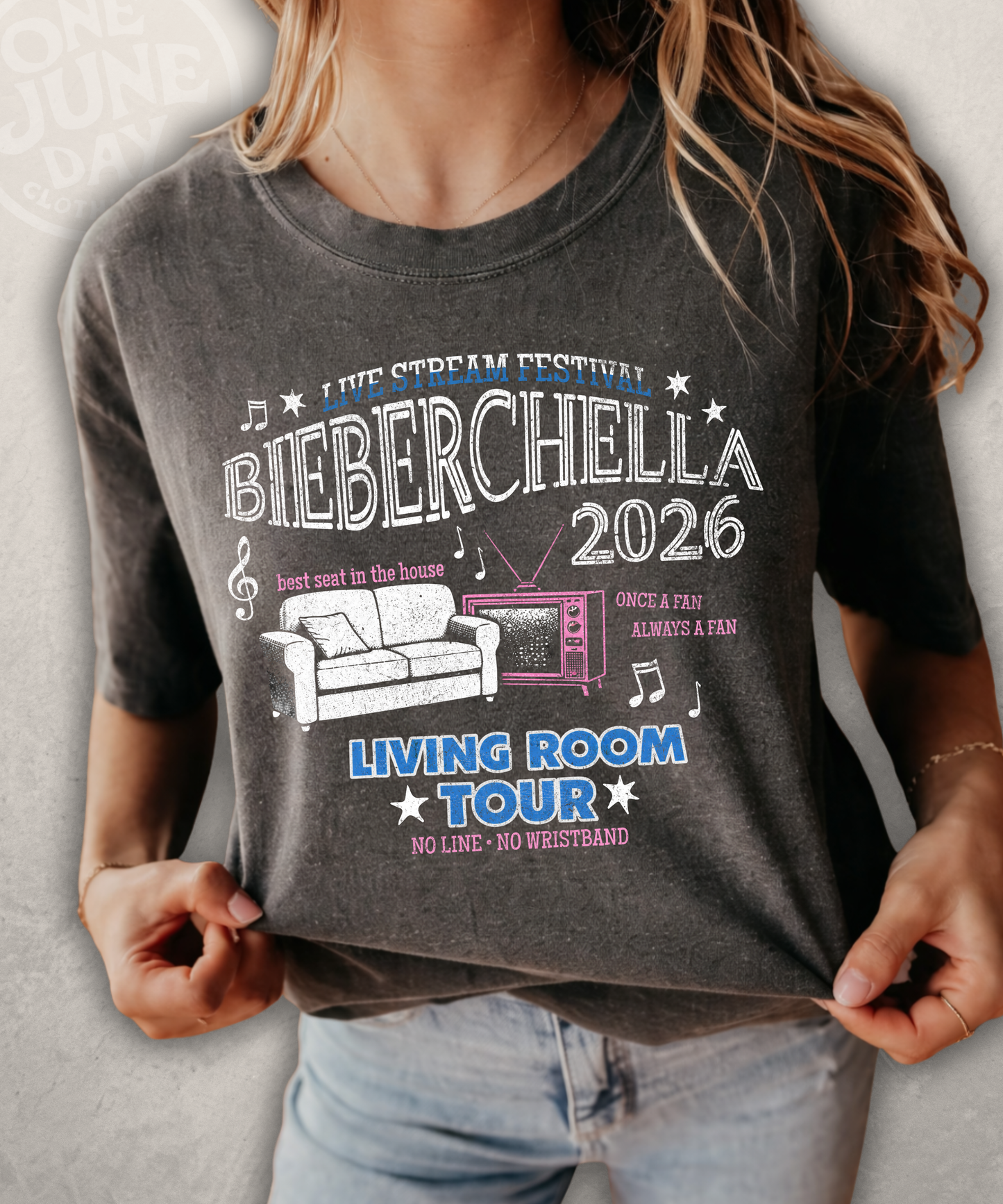 Bieberchella Living Room Tour Tee