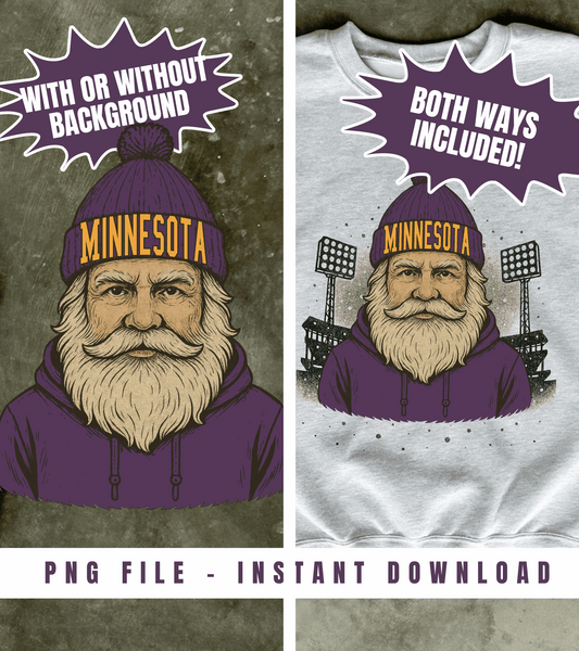 Digital Download - Minnesota Santa PNG