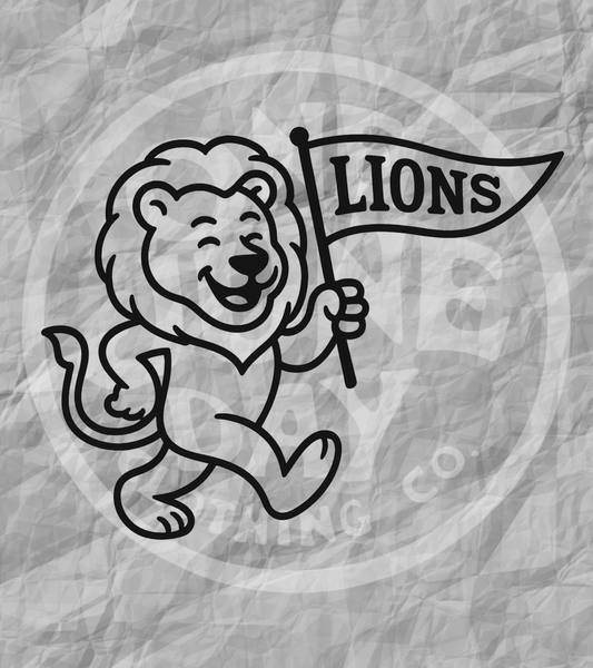 Digital Download - Lions Pennant Mascot PNG