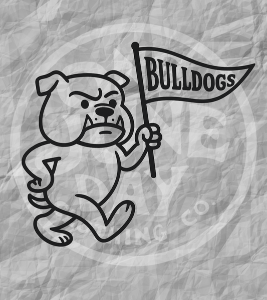 Digital Download - Bulldogs Pennant Mascot PNG