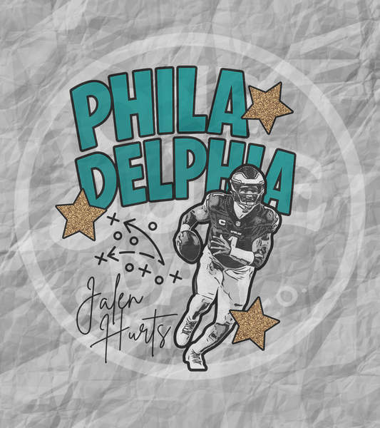 Digital Download - Philadelphia Hurts Cartoon Style PNG