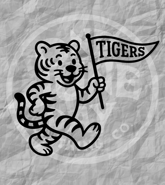 Digital Download - Tigers Pennant Mascot PNG