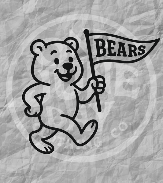 Digital Download - Bears Pennant Mascot PNG