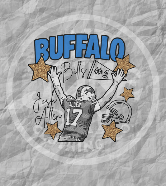 Digital Download - Buffalo Allen Cartoon Style PNG